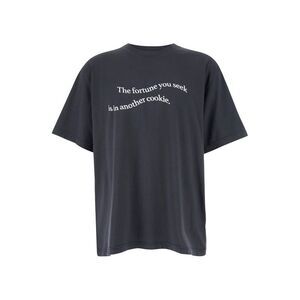 Bluemarble Men 'Lucky' Grey T-Shirt In Cotton Man